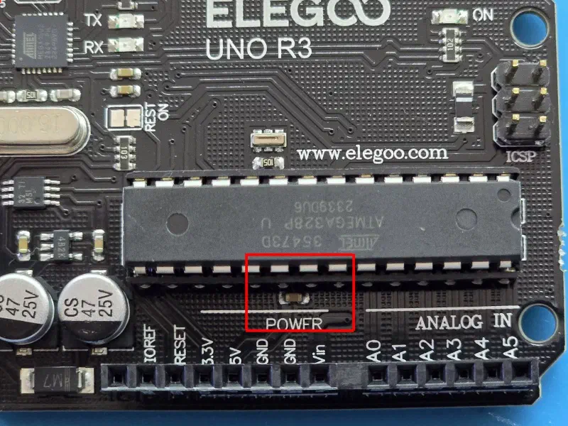 Locating the bypass capacitor that feeds the ATMEGA